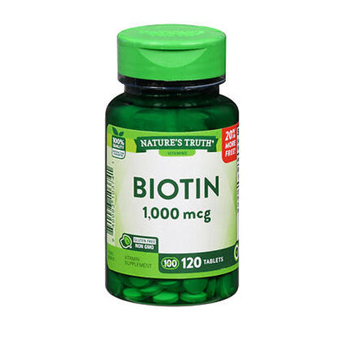 Nature's Truth, Biotin Tablets, 1000 mcg, 120 Tabs Nature's Truth