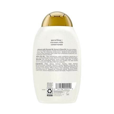 OGX, Quenching Plus Coconut Curls Curl-Defining Conditioner, 13 Oz OGX