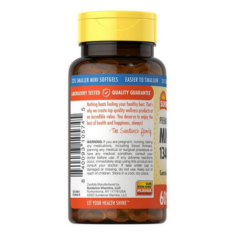 Sundance, Fish Oil Omega-3 Mini Softgels Natural Lemon, 1340 Mg, 60 Tabs Sundance