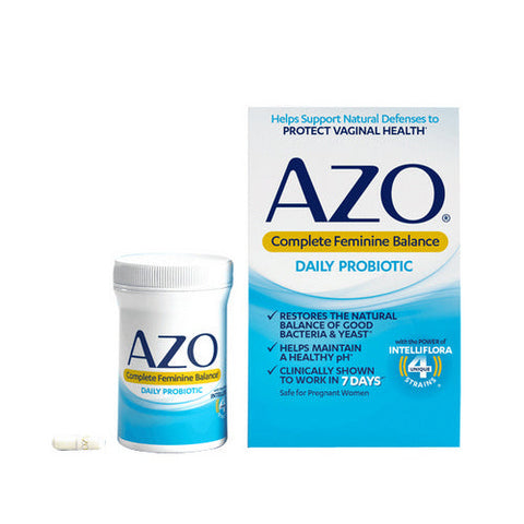 Azo, Complete Feminine Balance Daily Probiotic, 30 Caps Azo