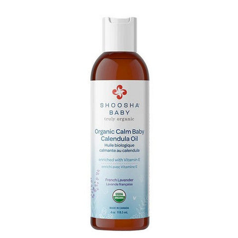 Shoosha, Calm Baby Calendula Oil, Unscented 4 Oz Shoosha
