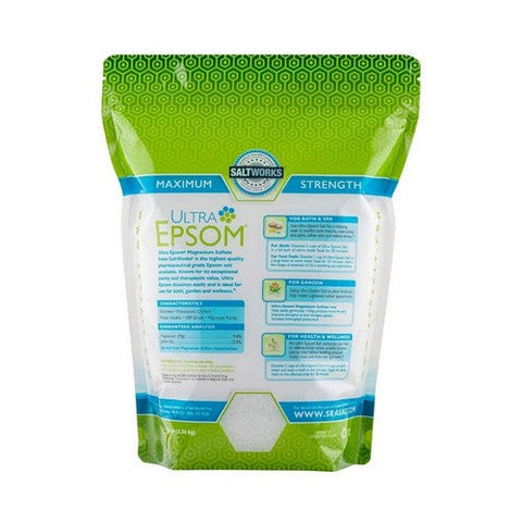 SaltWorks, Ultra Epsom Salt Unscented, 5 Lbs SaltWorks