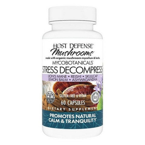 Host Defense, MycoBotanicals Stress Decompress Capsules, 60 Cap Host Defense