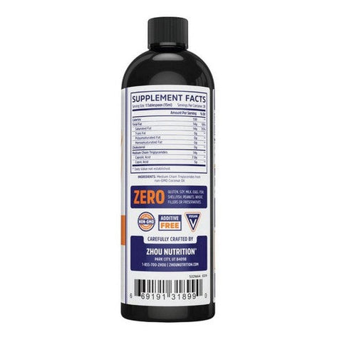 Zhou Nutrition, MCT Oil, 16 Oz Zhou Nutrition