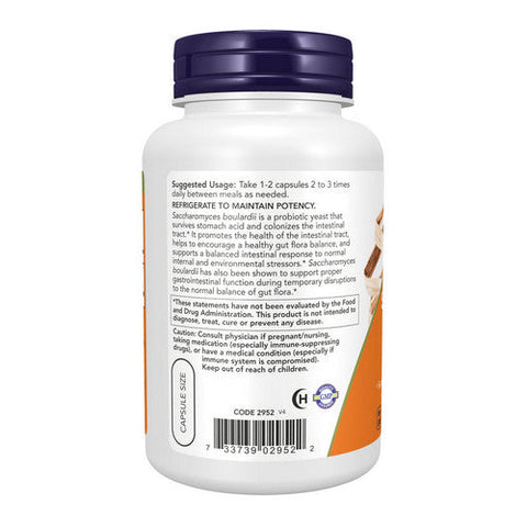 Now Foods, Saccharomyces Boulardi, 120 Veg Caps Now Foods