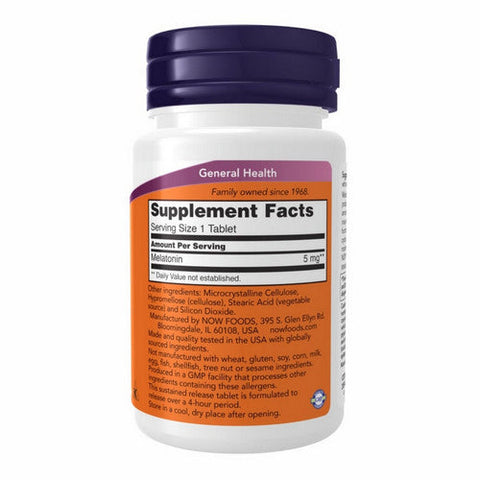 Now Foods, Melatonin Sustained Release, 5 Mg, 120 Tabs Now Foods