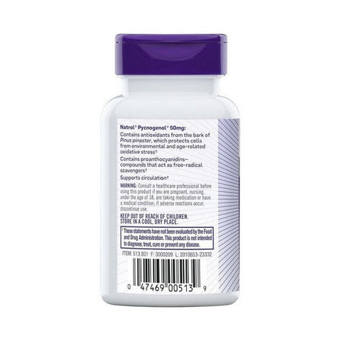 Natrol, Pycnogenol, 50 MG, 60 Caps Natrol