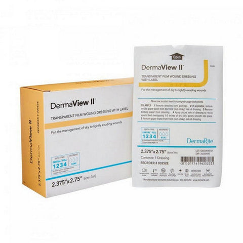 DermaRite, Transparent Film Dressing, 1 Each DermaRite