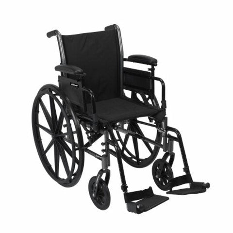 McKesson, Lightweight Wheelchair McKesson Dual Axle Desk Length Arm Flip Back, Padded, Removable Arm Style Mag, Count of 1 McKesson