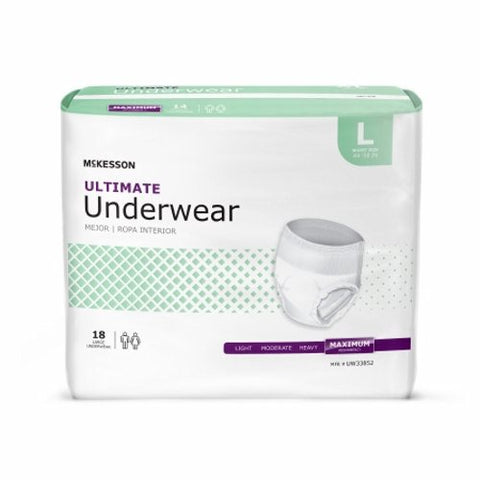Unisex Adult Absorbent Underwear Case of 56 by McKesson