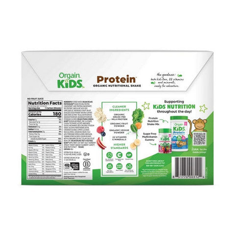 Orgain, Pediatric Oral Supplement Orgain  Kids  Protein Organic Nutritional Shake Chocolate Flavor 8Ã‚Â¼ oz. Ca, Count of 12 Orgain