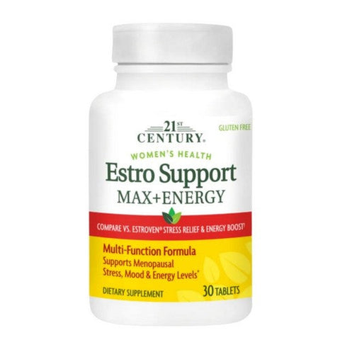 21st Century, Estro Support Max + Energy, 30 Tabs 21st Century