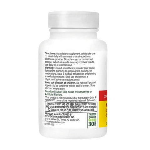 21st Century, Estro Support Max + Energy, 30 Tabs