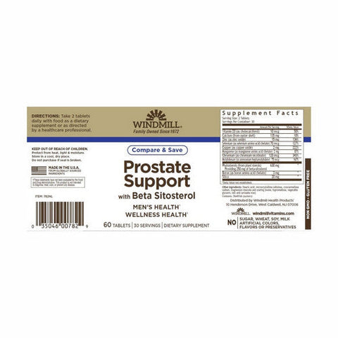 Windmill Health, Prostate Support With Beta Sitosterol, 60 Tabs Windmill Health