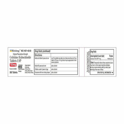 Zyrtec, Cetirizine Hcl, 10 Mg, 500 Tabs Zyrtec