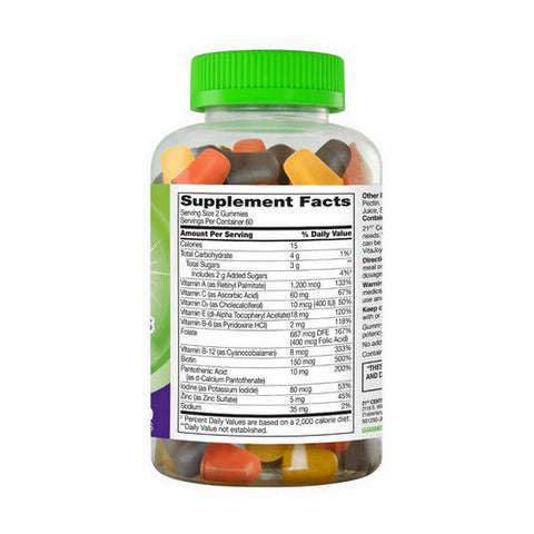 21st Century, Vitajoy Gummies Adult Multivitamin Fruit Flavour, 120 Gummies 21st Century