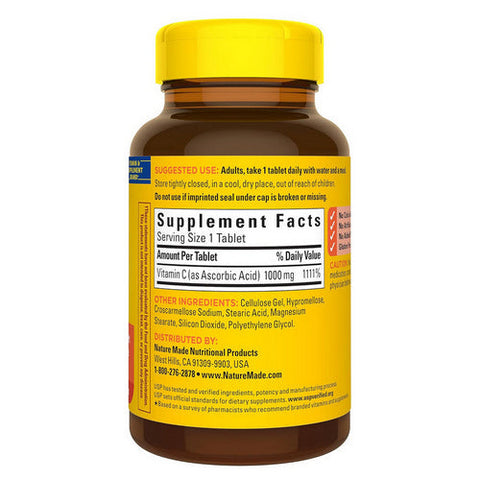 Nature Made, Vitamin C, 1000 Mg, 100 Tabs Nature Made