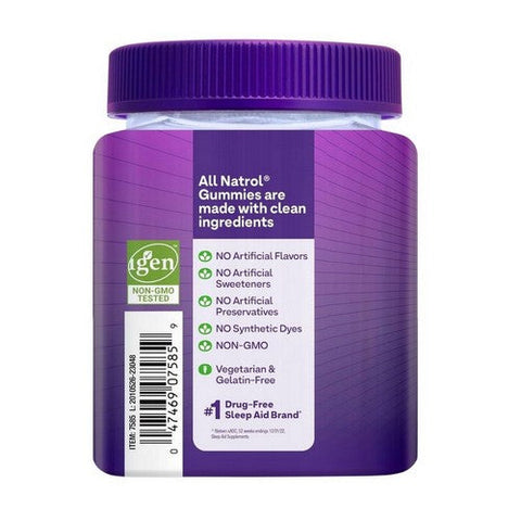 Natrol, Melatonin Gummies Strawberry, 5 Mg, 60 Gummies Natrol