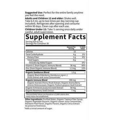 Garden of Life, Organics Elderberry Syrup, 6.59 Oz Garden of Life