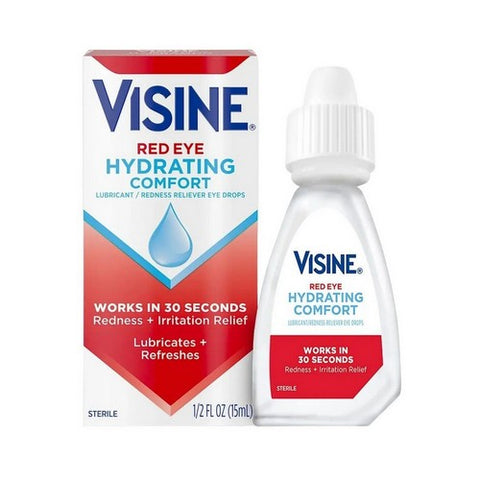 Band-Aid, Red Eye Hydrating Comfort Eye Drops, 0.5 Oz