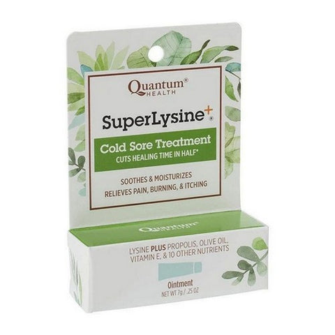 Quantum Health, Super Lysine Plus Cold Sore Treatment Ointment, 0.25 Oz Quantum Health