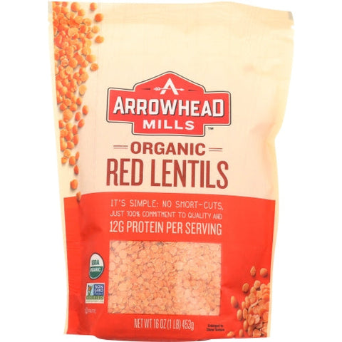 Arrowhead Mills, Organic Red Lentils, 16 Oz(Case Of 6) Arrowhead Mills