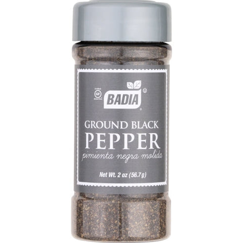 Badia, Pepper Black Grnd, Case of 8 X 2 Oz Badia