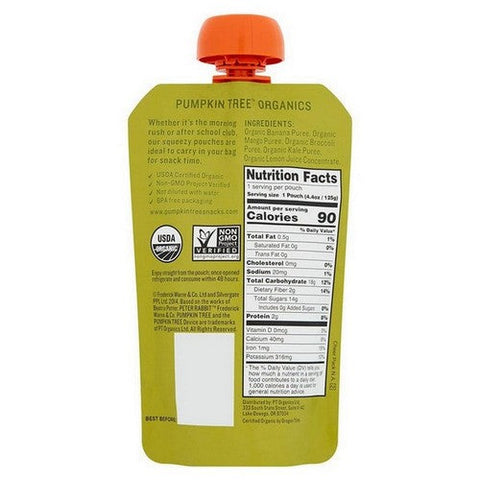 Peter Rabbit, Kale Broccoli & Mango Puree, 4.4 Oz(Case Of 10) Peter Rabbit