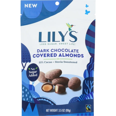 Lilys Sweets, Almonds Dark Chocolate, 3.5 Oz(Case Of 12) Lilys Sweets