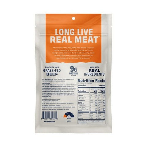 Country Archer, Grass-Fed Beef Jerky Original, 2.5 Oz(Case Of 12) Country Archer