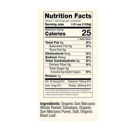 Cento, San Marzano Organic Whole Peeled Tomatoes, 28 Oz(Case Of 6) Cento