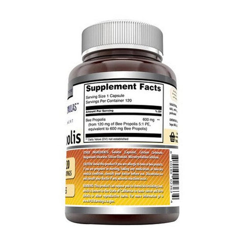Amazing Nutrition, Amazing Formulas Bee Propolis, 600 mg, 120 Caps Amazing Nutrition