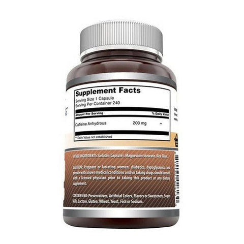 Amazing Nutrition, Amazing Formulas Caffeine, 200 mg, 240 Caps Amazing Nutrition