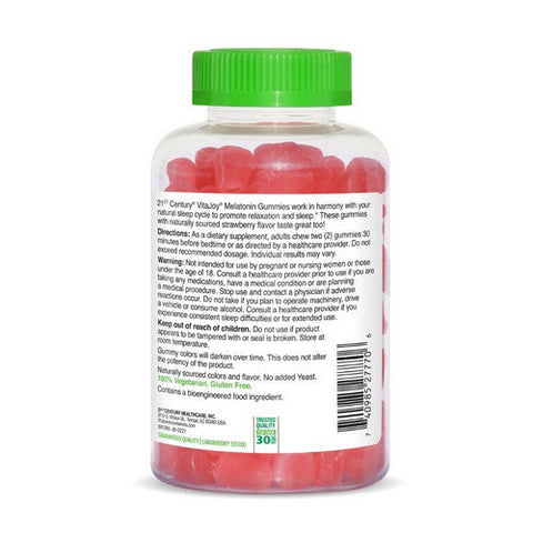 21st Century, Vitajoy Melatonin Multi Strawberry, 5 Mg, 120 Gummies 21st Century