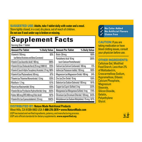Nature Made, Multivitamins For Men 50+, 90 Tabs Nature Made