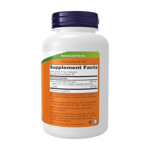 Now Foods, Dopa Mucuna, 180 Veg Caps Now Foods