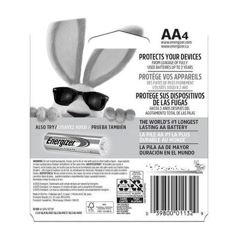 Energizer, Max Alkaline Batteries Aa, 4 Each