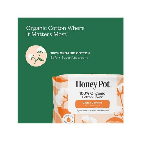 The Honey Pot, Organic Regular Pads Non Herbal, 20 Count The Honey Pot
