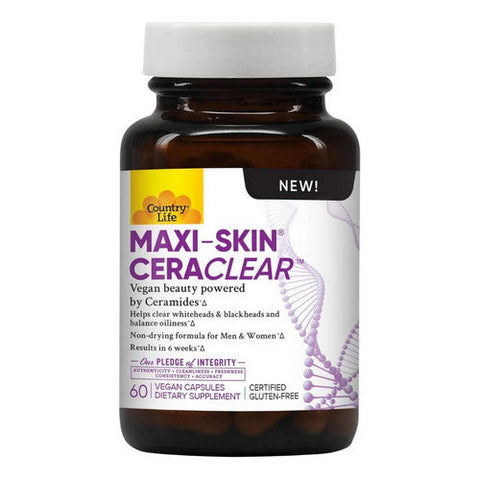 Country Life, Maxi-Skin Cera Clear, 60 Vegan Capsules Country Life