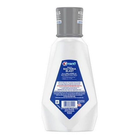 Crest, Breath Bacteria Blast + Hydrogen Peroxide Multi-Care Whitening Mouthwash Icy Cool Mint, 32 Oz Crest