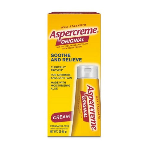 Aspercreme, Max Strength Original Pain Relief Cream, 3 Oz Aspercreme