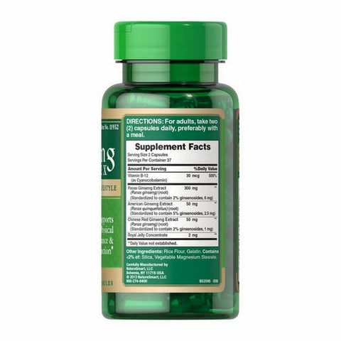 Puritan's Pride, Ginseng Complex, 120 Rapid Release Softgels Puritan's Pride