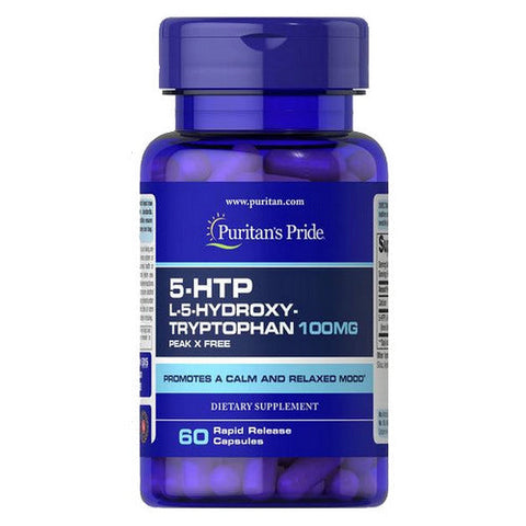Puritan's Pride, 5-HTP 100 (Griffonia Simplicifolia), 100 mg, 60 Capsules Puritan's Pride