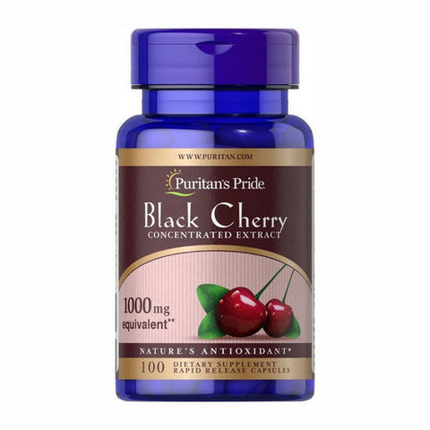 Puritan's Pride, Black Cherry Concentrated Extract, 1000 Mg, 100 Capsules Puritan's Pride