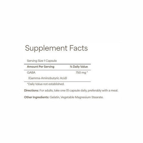 Puritan's Pride, GABA (Gamma Aminobutyric Acid), 750 mg, 90 Capsules Puritan's Pride