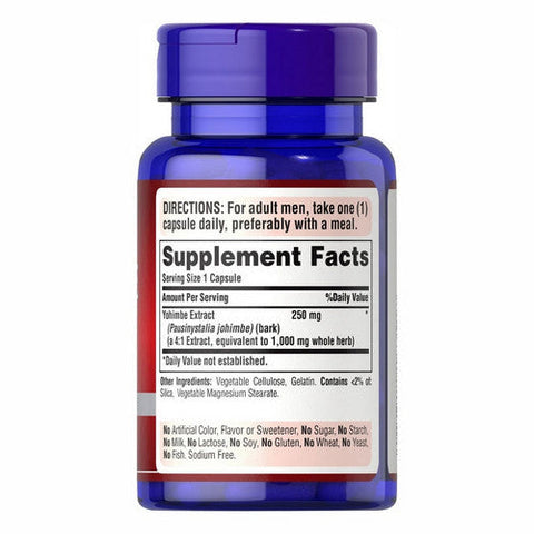 Puritan's Pride, Yohimbe Extract, 2000 Mg, 50 Rapid Release Capsules Puritan's Pride