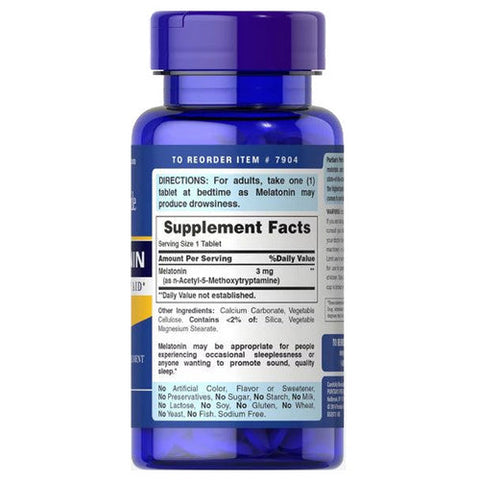 Puritan's Pride, Melatonin, 3 mg, 240 Tablets Puritan's Pride