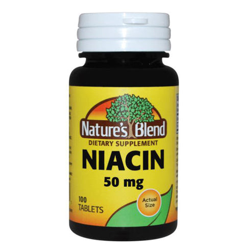 Nature's Blend, Niacin, 50 mg, 100 Tabs Nature's Blend