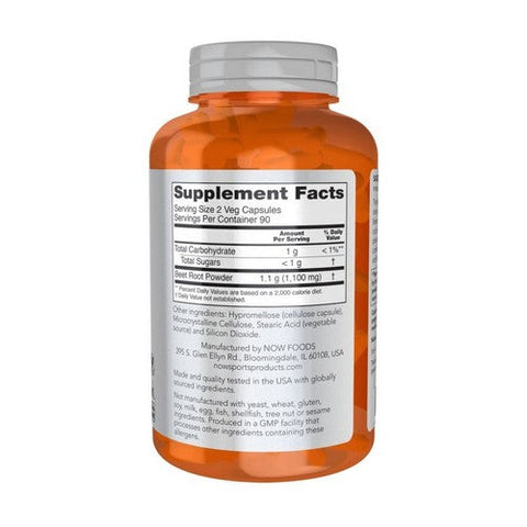 Now Foods, Beet Root, 550 Mg, 180 Veg Caps Now Foods