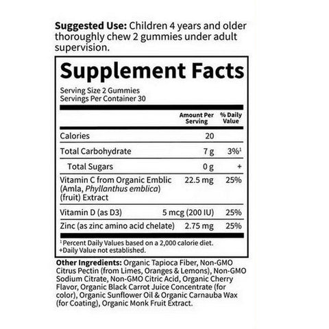 Garden of Life, Kids Organic Immune Cherry, 60 Gummies Garden of Life